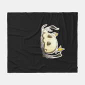 Süßer Totenkopf Oversized Fleecedecke (Vorderseite (Horizontal))