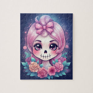 Süßer Totenkopf-Puzzle Puzzle