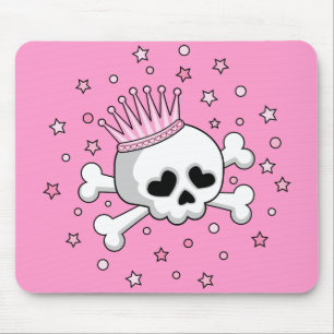 Süßer Totenkopf und gekreuzte Knochen Mousepad