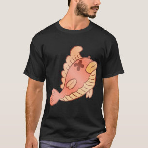 Süßer toter orangefarbener Fisch-Cartoon – Lusti T-Shirt