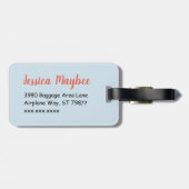 Süßer Trägheits-Gewohnheits-Gepäckanhänger Gepäckanhänger (Rückseite horizontal)