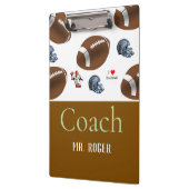 Süßer Trainer Fußball Sport Klemmbrett  (Links)