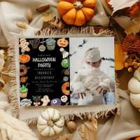 Süßer Trick-or-Treat-Halloween-Foto-Geburtstag