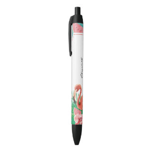 Süßer tropischer rosa Flamingo Wassermelone Kugelschreiber
