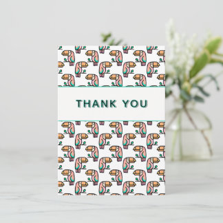 Süßer tropischer Tukane-Vogel-Tier-Geschenk für Ki Dankeskarte