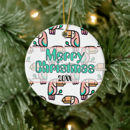 Süßer tropischer Tukane-Vogel-Tier-Geschenk für Ki Keramik Ornament