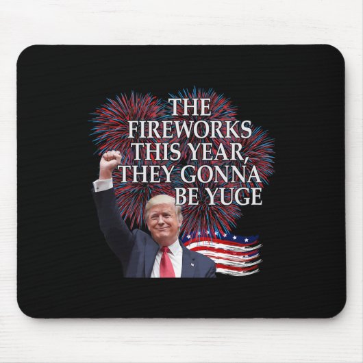 Süßer Trump 4. Juli Feuerwerk wird riesig sein Ame Mousepad (Vorne)