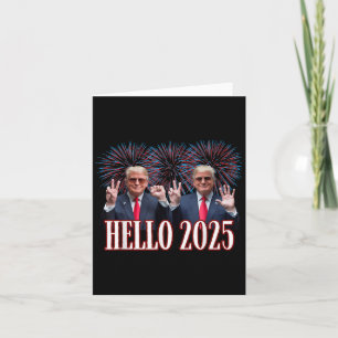 Süßer Trump Hallo 2025 Silvester Einweihung Do Karte