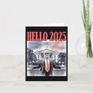 Süßer Trump Hallo 2025 Silvester Konservativer Da Karte