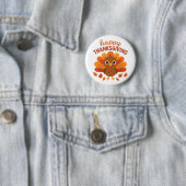 Süßer Truthahn Frohes Erntedankfest Button (Beispiel)
