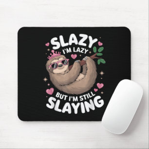 Süßer Tween Mädchen Lustig Tier Faultier Slay Meme Mousepad