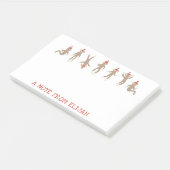 Süßer u. alberner Socken-Affe personalisiert Post-it Klebezettel (angewinkelt)