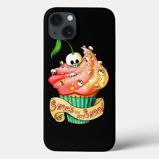 Süßer u. tödlicher Schädel-kleiner Kuchen Case-Mate iPhone Hülle (Rückseite)