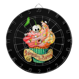 Süßer u. tödlicher Schädel-kleiner Kuchen Dartscheibe