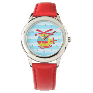 Süßer und bunter Hubschrauber für Kinder Armbanduhr