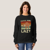 Süßer und fauler Faultier-Meme Faultier-Meme Tier Sweatshirt (Vorne ganz)