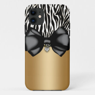 Süßer und frecher gebeugter Zebra-Druck-Kasten iPhone 11 Hülle