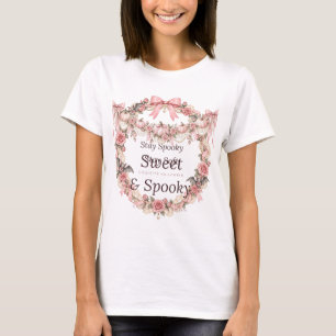 Süßer und Gruseliger Coquette Halloween-Kürbis-T-S T-Shirt