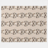 Süßer und Kuscheliger Teddybär Fleecedecke (Vorderseite (Horizontal))