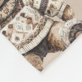 Süßer und Kuscheliger Teddybär Fleecedecke (Ecke)