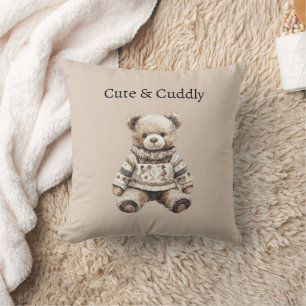 Süßer und Kuscheliger Teddybär Kissen