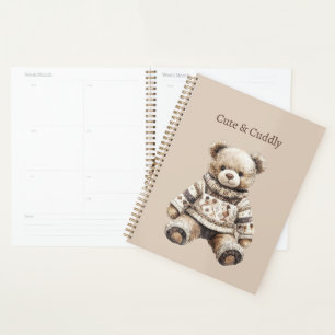 Süßer und Kuscheliger Teddybär Planer