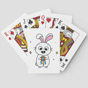 Süßer und lustiger Hase Spielkarten
