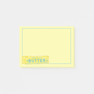 Süßer und salziger Butter-Stick Post-it Klebezettel