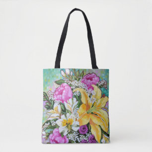 "Süßer und Sassy Frühlings-Blumenstrauß-" Tasche