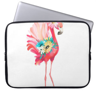 Süßer und schöner rosa Flamingo mexikanischer Voge Laptopschutzhülle