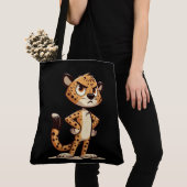 süßer, unzufriedener Gepard Tasche (Von Nahem)