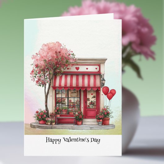Süßer Valentinsladen Karte