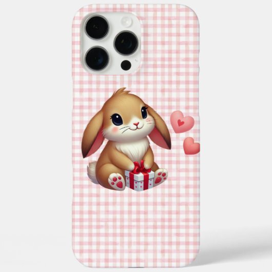 Süßer Valentinstag-Hasenkaninchen Case-Mate iPhone Hülle (Rückseite)