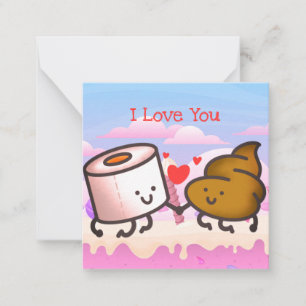 Süßer Valentinstag Mitteilungskarte