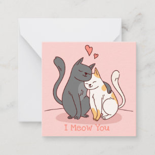 Süßer Valentinstag Mitteilungskarte