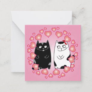 Süßer Valentinstag Mitteilungskarte