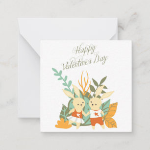 Süßer Valentinstag Mitteilungskarte