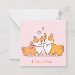Süßer Valentinstag Mitteilungskarte
