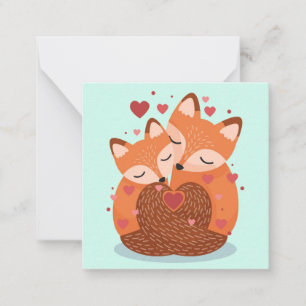 Süßer Valentinstag Mitteilungskarte