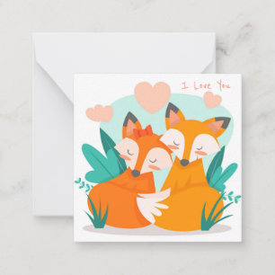 Süßer Valentinstag Mitteilungskarte