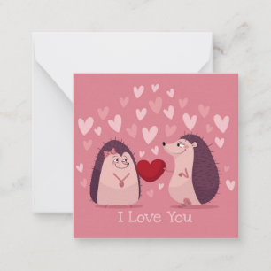 Süßer Valentinstag Mitteilungskarte