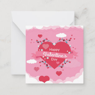 Süßer Valentinstag Mitteilungskarte