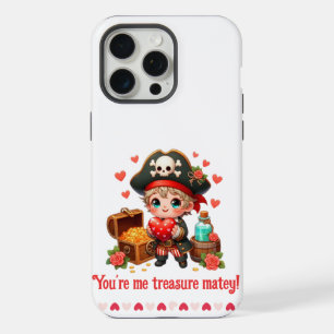 Süßer Valentinstag-Pirat iPhone 15 Pro Max Hülle