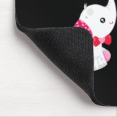 Süßer Valentinstag Rosa Elefant Benutzerdefinierte Mousepad (Ecke)