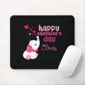 Süßer Valentinstag Rosa Elefant Benutzerdefinierte Mousepad (Mit Mouse)
