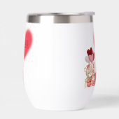 Süßer Valentinstag-Stemless-Weinbecher (Links)