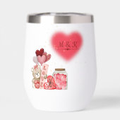 Süßer Valentinstag-Stemless-Weinbecher (Rückseite)
