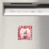 Süßer Valentinstag-Teddybär-Magnet  Magnet (In Situ (Geschirrspüler))