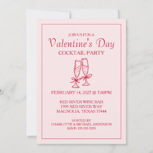 Süßer Valentinstag XOXO Rosa Rot Feiertagskarte