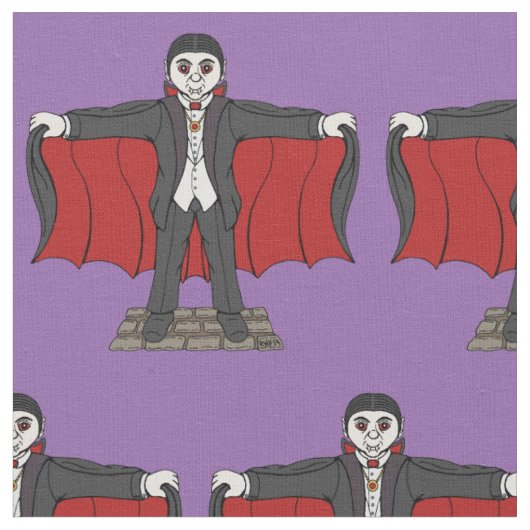 Süßer Vampir/Dracula Stoff (Nahaufnahme)